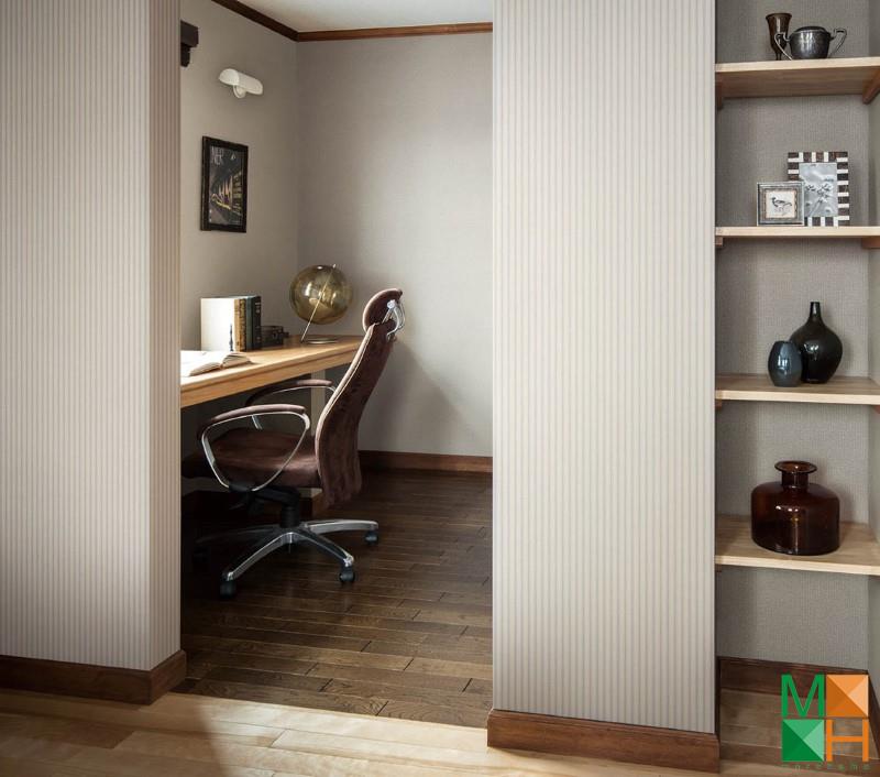 Giấy dán tường Nhật Bản phong cách hiện đại được dán tại Hương Sơn, Mỹ Đức, Hà Nội P126_02_6048_6269_6270