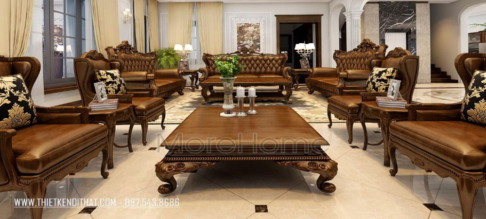 Mẫu sofa tân cổ điên MS029