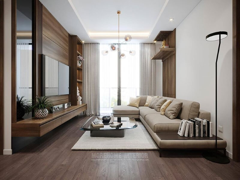 Trang trí nội thất phòng khách chung cư hiện đại sang trọng Thiết kế phòng khách đẹp