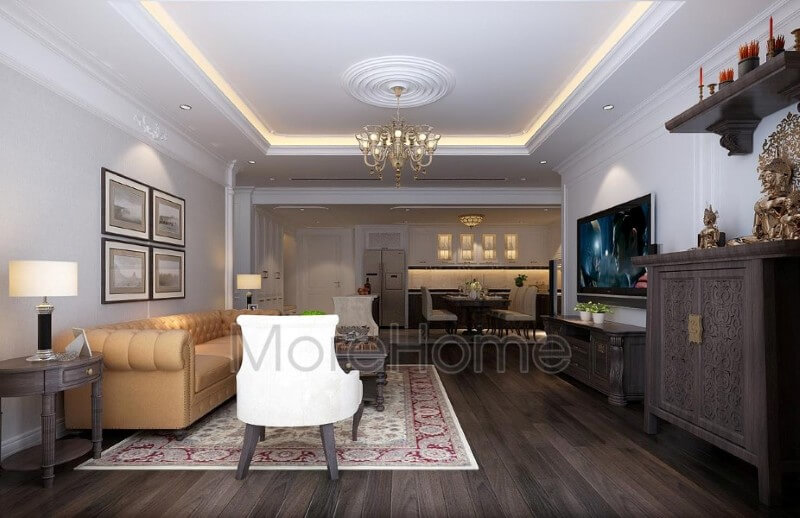 Nội thất phòng khách chung cư ấn tượng và nổi bật hơn với những món đồ nội thất gỗ tự nhiên Tổng hợp các mẫu thiết kế phòng khách ấn tượng
