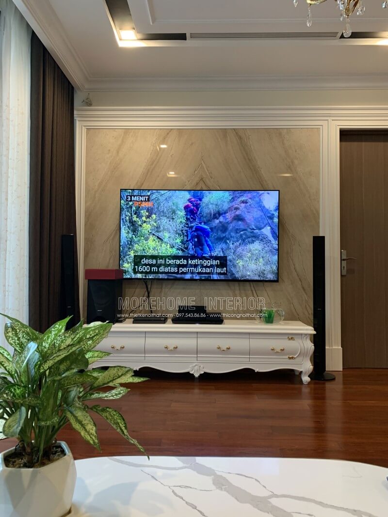 Trang trí nội thất phòng khách chung cư Vinhomes Nguyễn Chí Thanh Tổng hợp các mẫu trang trí phòng khách sang trọng