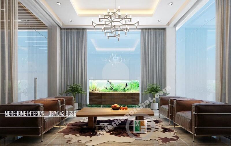 Mẫu thiết kế phòng tiếp khách công ty cổ phần tư vấn Xây dựng Công nghiệp và Đô thị Việt Nam đẹp Chiêm ngưỡng BST các mẫu bày trí phòng khách đẹp và tinh tế