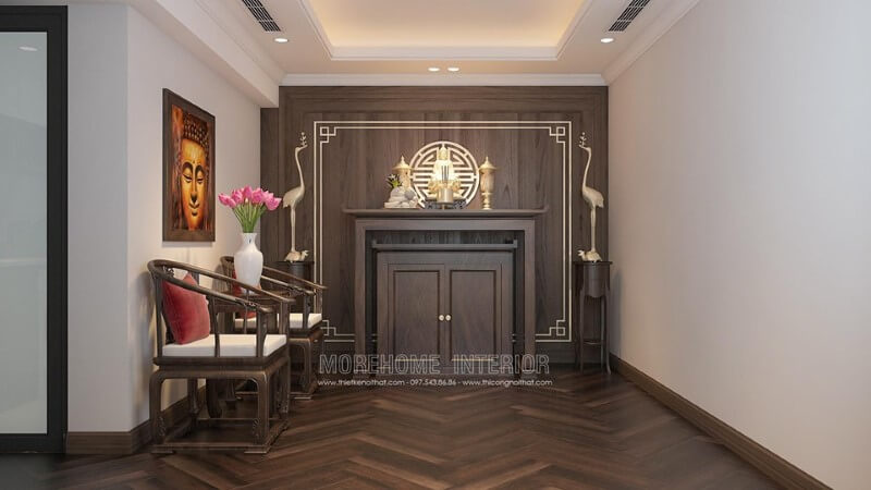 Mẫu bàn thờ gỗ đẹp được bán chạy nhất tại morehome Bàn thờ biệt thự