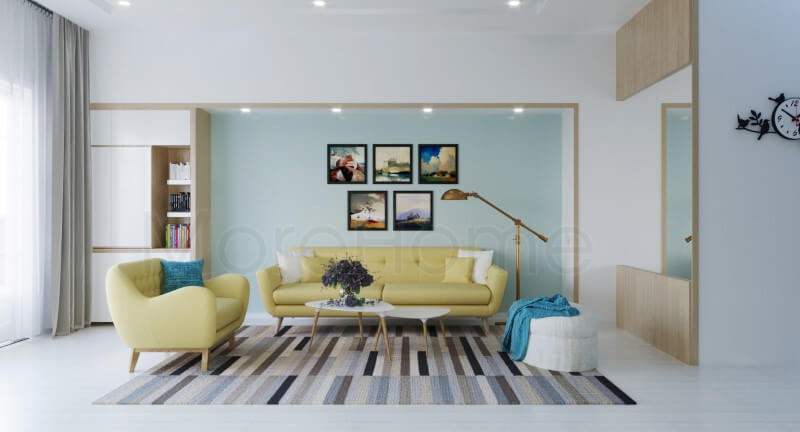 Thiết kế nội thất phòng khách phong cách hiện đại, độc đáo cho nhà phố ở city land Gò Vấp Lựa chọn mẫu thiết kế phòng khách độc đáo