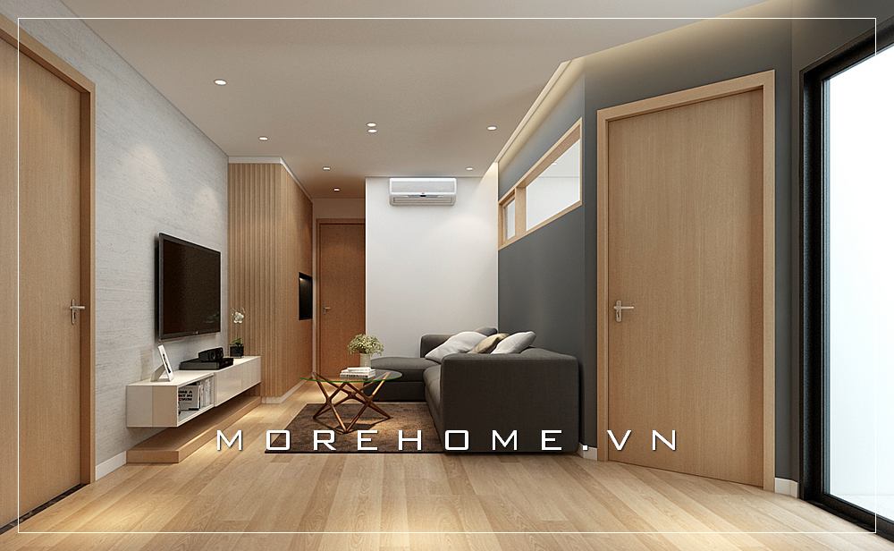 Mẫu thiết kế phòng khách hiện đại được decor theo phong cách sáng tạo, trẻ trung và được trang trí bằng những vật dụng nội thất đơn giản, tiện nghi