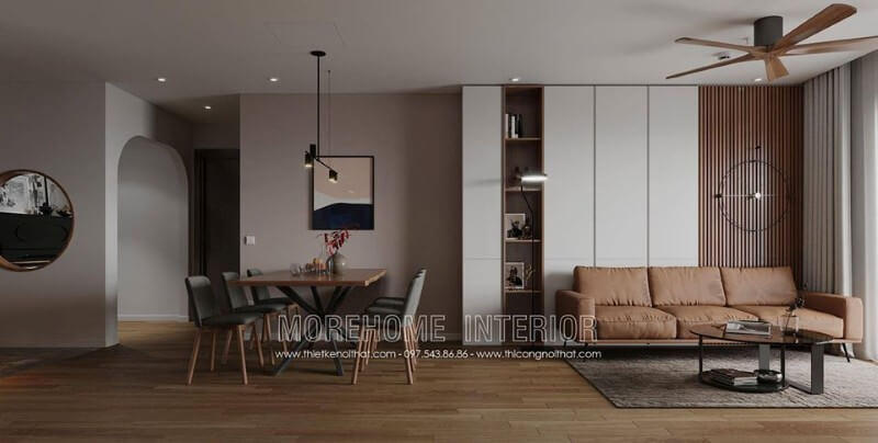Kệ sách phòng khách hiện đại Thiết kế nội thất
