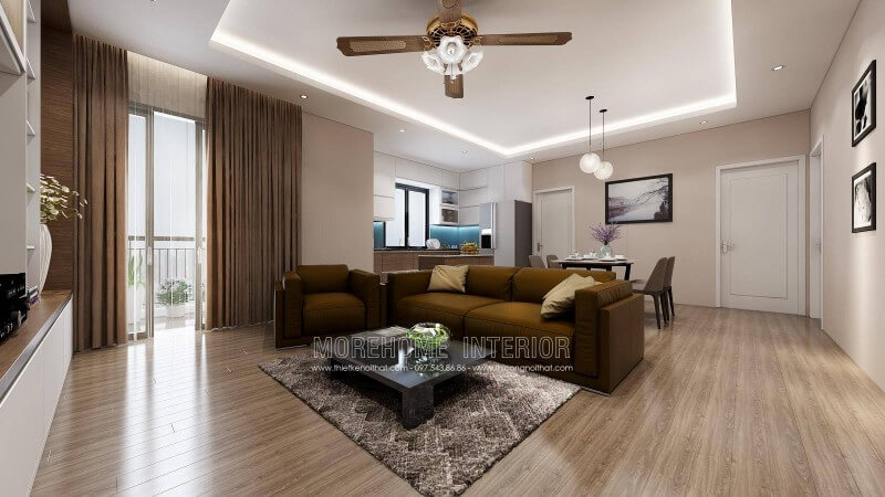 Trang trí nội thất chung cư với phòng khách đẹp trang nhã, lịch sự Thiết kế nội thất phòng khách