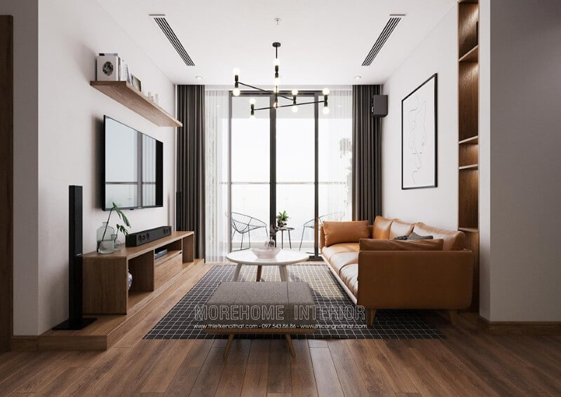 Thiết kế nội thất phòng khách chung cư Thiết kế chung cư