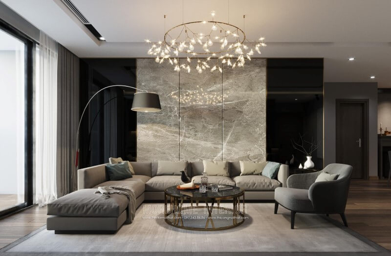 Đơn giản, tiện nghi nhưng vẫn tạo nên sự sang trọng với mẫu sofa L hiện đại Mẫu nội thất biệt thự đẹp