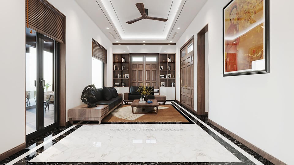 Mẫu sofa phòng khách gỗ óc cho bọc da cao cấp mang lại sự quí phái cho gia chủ Các mẫu thiết kế sofa phòng khách ấn tượng đa phong cách
