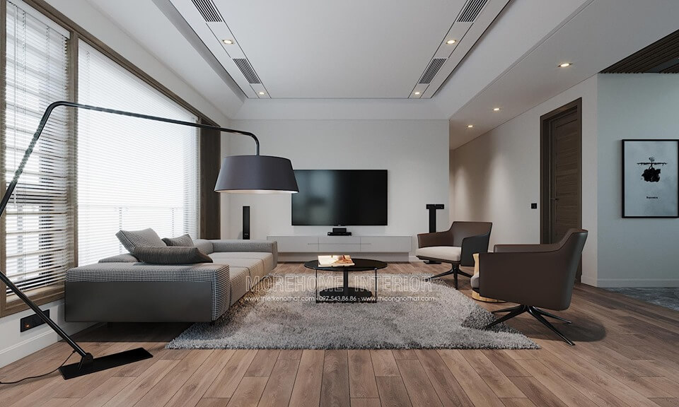 Thiết kế nội thất sofa phòng khách bọc nỉ với gam màu trầm sang trọng Chiêm ngưỡng những mẫu sofa phòng khách sang trọng nhất