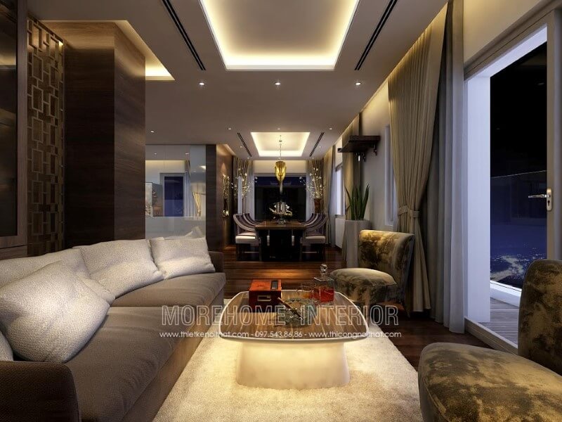 Bàn trà MH-TCD009 gỗ tự nhiên trang trí phòng khách chung cư, biệt thự thu hút Những mẫu thiết kế bàn trà phòng khách đẹp ấn tượng