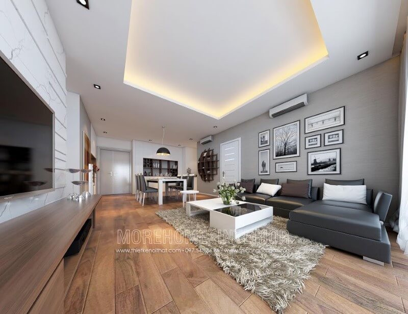 Bàn trà MH-HD029 gỗ công nghiệp trang trí phòng khách chung cư phong cách Những mẫu thiết kế bàn trà phòng khách đẹp ấn tượng