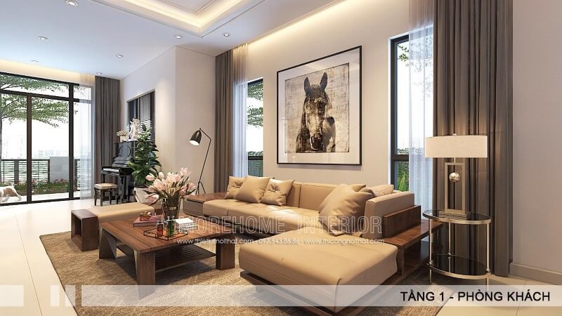 Mẫu bàn trà gỗ óc chó hiện đại được nhiều khách hàng lựa chọn tại Hà Nội. Bàn trà phòng khách đẹp, độc đáo