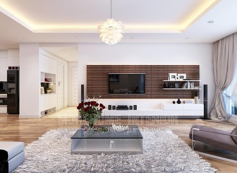 Với lối thiết kế hiện đại mặt bàn kính mang đến vẻ đẹp năng động cho phòng khách Bàn trà phòng khách đẹp, độc đáo