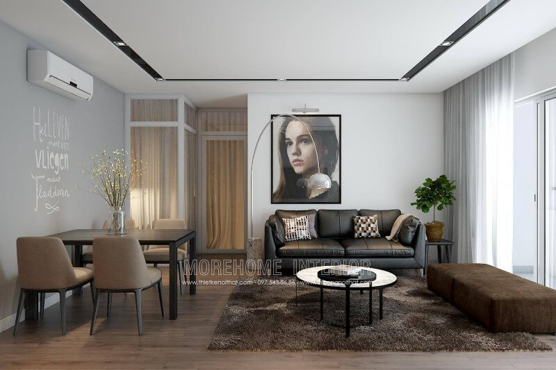 Bộ sofa màu đen nhỏ gọn nhưng đặc biệt sang trọng Sofa phòng khách hiện đại đẹp