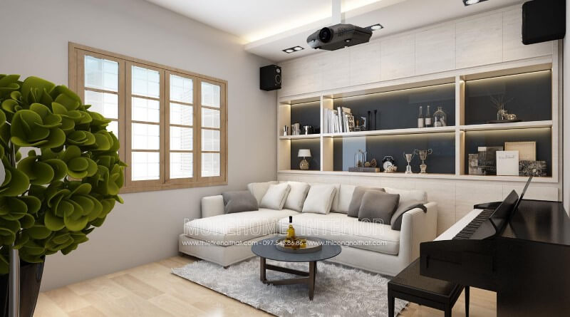 Sofa L kiểu dáng đơn giản, dễ dàng vệ sinh cho phòng khách Sofa phòng khách hiện đại đẹp
