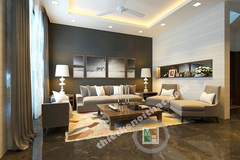 Thiết kế nội thất gỗ tự nhiên cho phòng khách hiện đại sang trọng Nội thất phòng khách hiện đại gỗ tự nhiên cao cấp và sang trọng