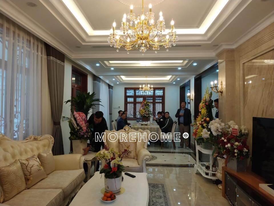 Ấn tượng với mẫu bày trí phòng khách tân cổ điển đẹp