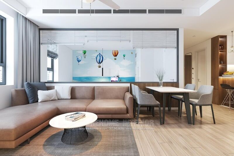 Sofa chữa chữ L bọc da cỡ lớn mang đến sự sang trọng cho không gian phòng khách Tập hợp các mẫu thiết kế sofa phòng khách độc đáo nhất