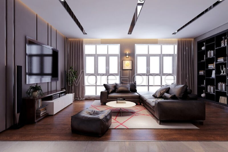 Bộ sofa hiện đại khung gỗ tự nhiên bọc da cao cấp để lại ấn tượng thu hút bất kì mọi ánh mắt người nhìn Điểm danh những mẫu thiết kế sofa phòng khách tiện nghi