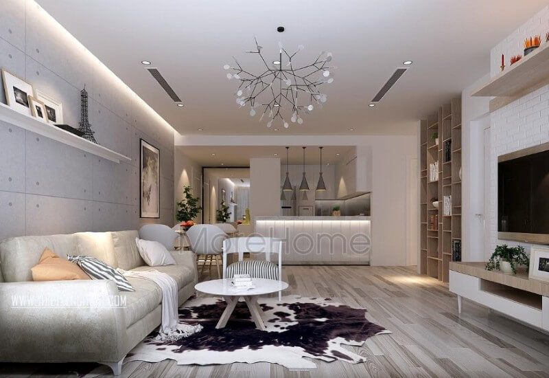 Nội thất phòng khách chung cư sang trọng và đẳng cấp luôn được khách hàng lựa chọn trong vài năm trở lại đây Thiết kế nội thất phòng khách chung cư đơn giản