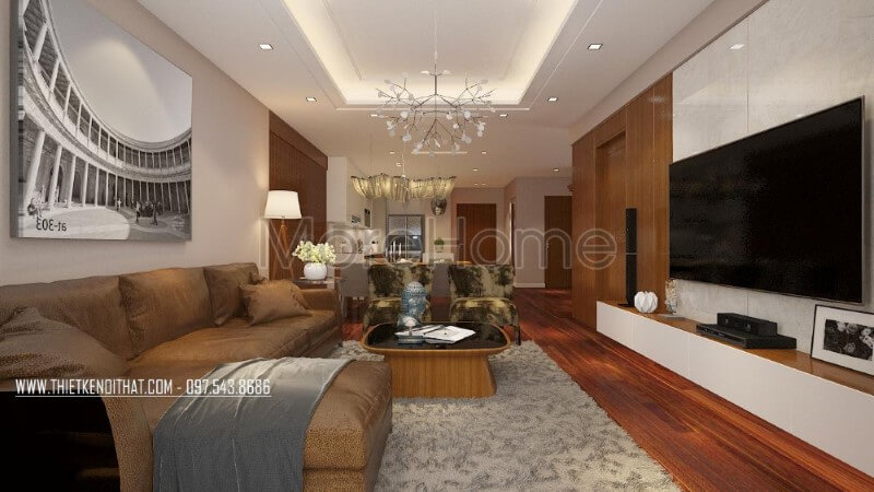 Đá ốp tường phòng khách được coi là điểm nhấn ấn tượng nổi bật cho không gian phòng khách Mẫu đá ốp tường phòng khách đẹp, ấn tượng