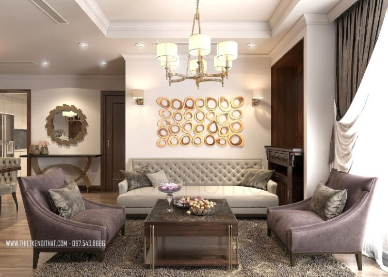 thiết kế nội thất phòng khách