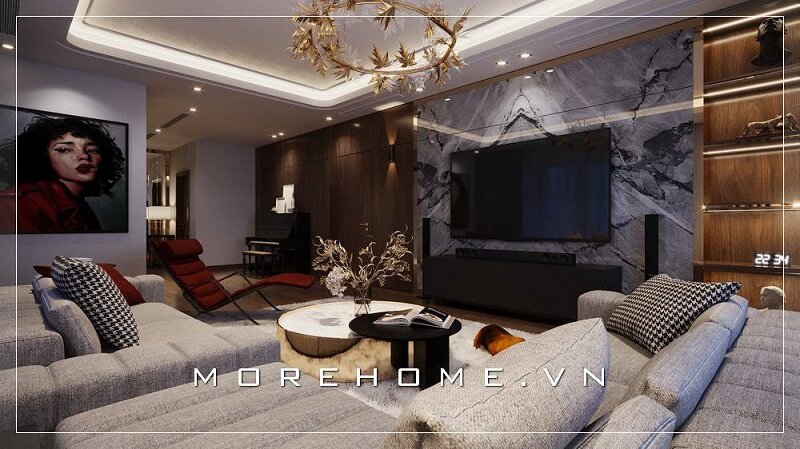 Phòng khách nơi đón tiếp bạn bè, người thân của gia chủ nên luôn được quan tâm chú trọng phần thiết kế nội thất phòng khách đẹp để nâng tầm vẻ đẹp không gian sống gia đình bạn thiết kế nội thất phòng khách