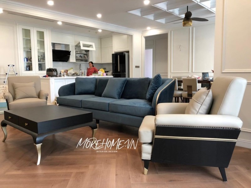 Sofa chân sắt